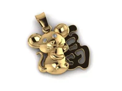 Lucky Rate Pendant  3D print model