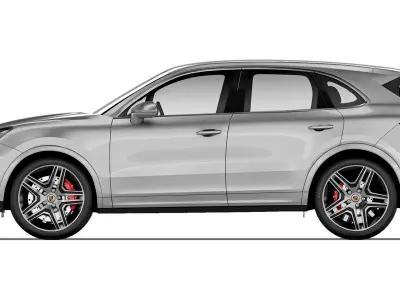Porsche Cayenne Turbo 2018 3D model