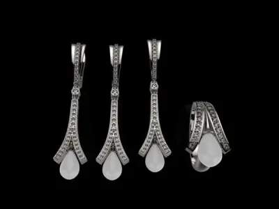 B EARRINGS N3 3D print model