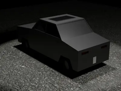 low-poly-car-001 car 3D model