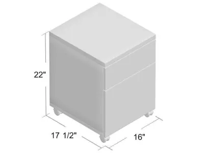 Amelia-Brooke Drawer Mobile Vertical Filing Cabinet Free 3D model