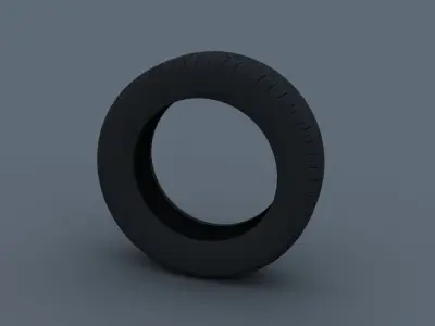 Car tire 3D model