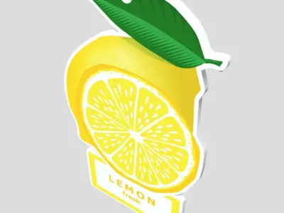 Air Freshener Lemon Low-poly 3D model