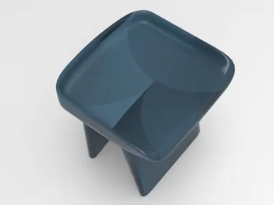 Dada Stool Low-poly 3D model