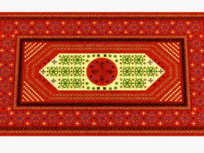 -Oriental Carpet V1- 3D model