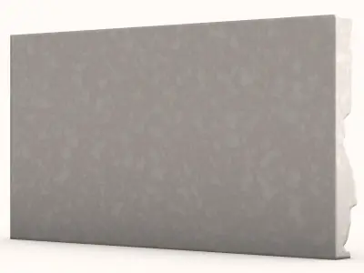 Weathered Fieldstone Wall Geometry 3D model