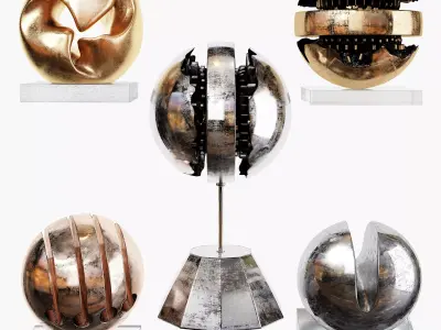 Spherical statuette 01 3D model