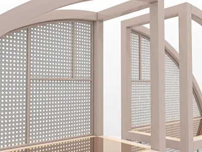 Modern Bookshelf 3D model