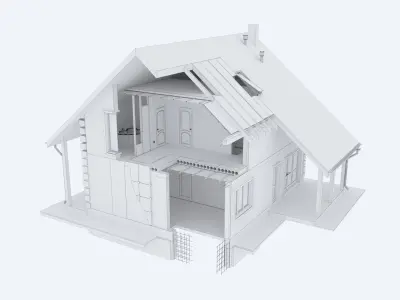 House construction 3D model