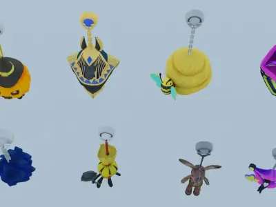 Ornament Anubian Terror Psychic Scarecrow Drop the Bass Beehive 3D model