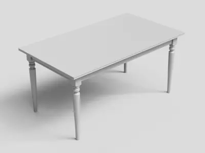 INGATORP Dining Table 3D model