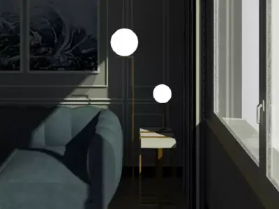 3D modern lampe Free 3D model