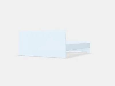 ASKVOLL Bed frame 8 Low-poly 3D model