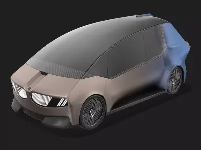 Futuristic Car Low-poly 3D model