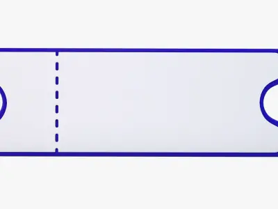 Ticket Paper 3D model