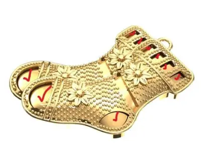 Winter socks pendant 3D model