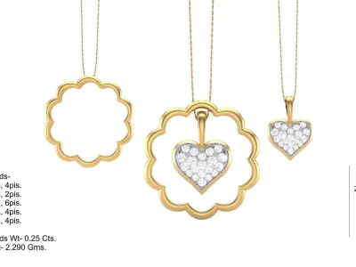 couple heart pendant 3D print model