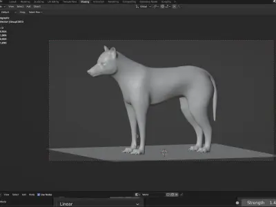 Wolf 3D Model 3D model