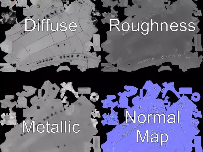 Sleek Submarine model pack Low-poly 3D model