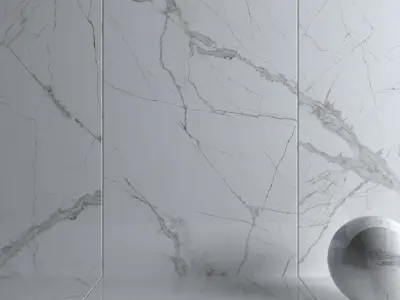 Wall Tiles Museum Glacier White Set 160x320 Set 2 Texture