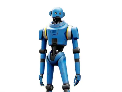 IMPERIAL PROT- DROID Rigged for Unreal Engine - Unity - MIXAMO  3D model