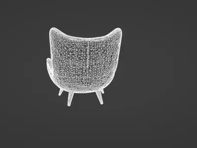 Luxurious Vintage Armchair 3D model