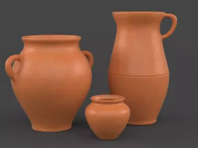 Clay Jug 3D model