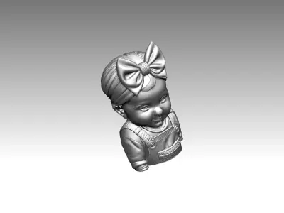 Girl  Doll  Sculpture 3D print model