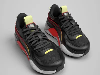 Puma Shoes Low-poly 3D model