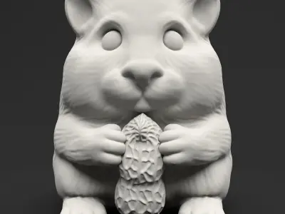 Hamster Toy with Peanut 3D model