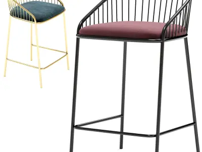 AGORA High Stool By Missana 3D model