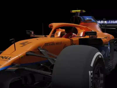 f1-2021-mclaren-mcl mclaren car 3D model