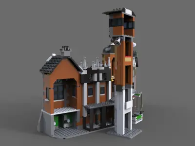 Lego house estate 3D model
