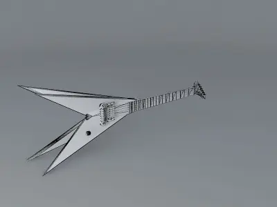 Jackson concept Quad V guitar Free 3D model