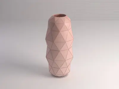 CERAMIC VASE---Triangular relief 3D model