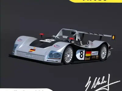 Audi R8R 1999 Le Mans 3D model