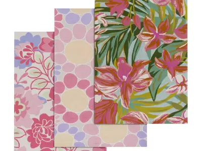 Rug Set 1042 3D model