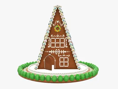 Gingerbread Christmas house 3D model