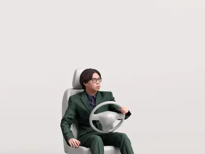 Humano Driving Man 2011-1 3D model