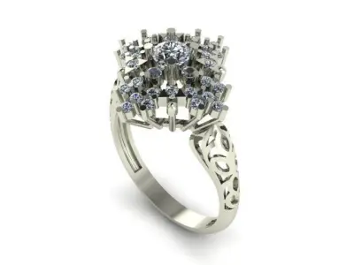 wedding ring 3D print model