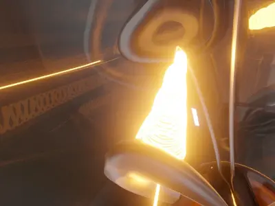 Car Rear Bulb Light Lamp PBR 3D model