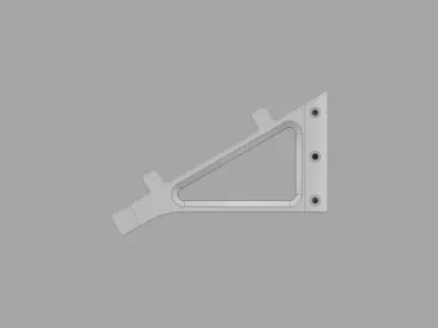 Porsche RSR Lego wall mount 3D print model