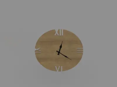 Wall Clock 3D model buy