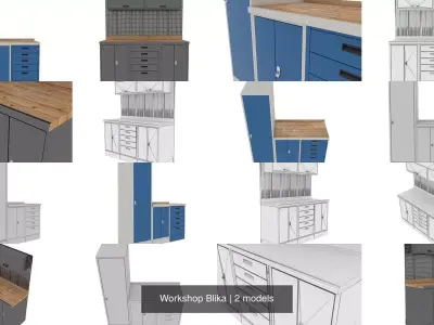 Workshop Blika 3D Model Pack