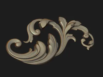 Carved decor 04 3D model 3D model