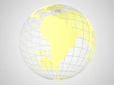 Globe News Skalton Pale Yellow 3D model