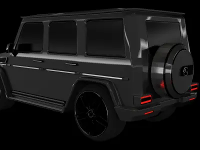 Mercedes Benz class G Low-poly 3D model