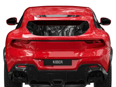 Ferrari Purosongue Low-poly 3D model