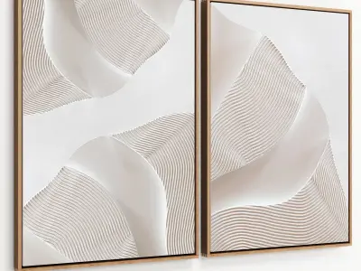 Plaster Two Frame 20 Low-poly 3D model