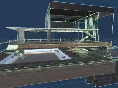 Glass house Free 3D model